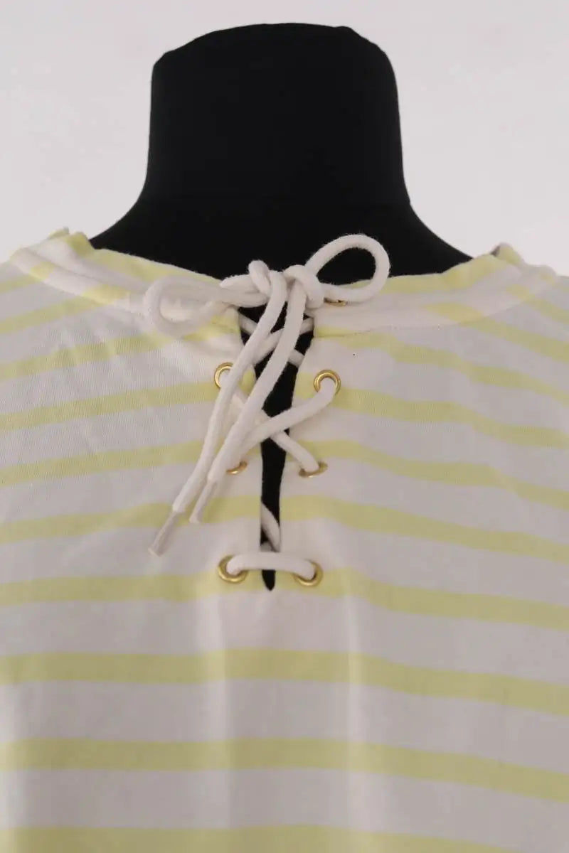 Top Des Petits Hauts Ginto Jaune en Coton