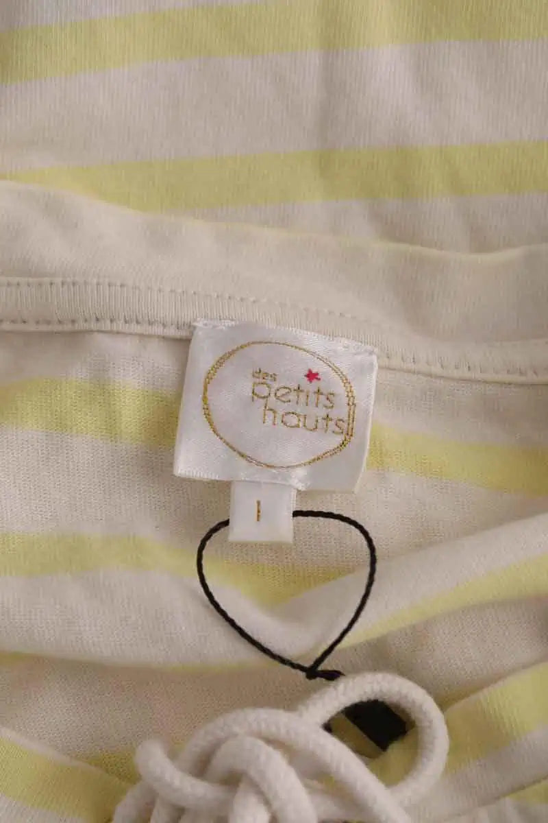 Top Des Petits Hauts Ginto Jaune en Coton