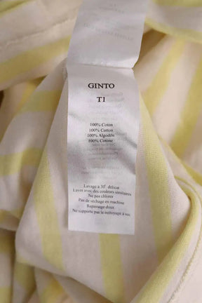 Top Des Petits Hauts Ginto Jaune en Coton