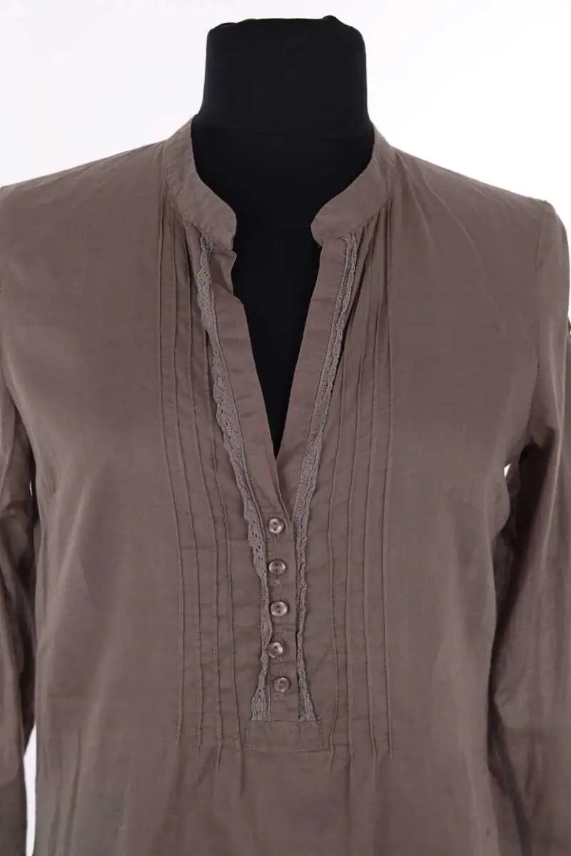 Top Des Petits Hauts Gris en Coton