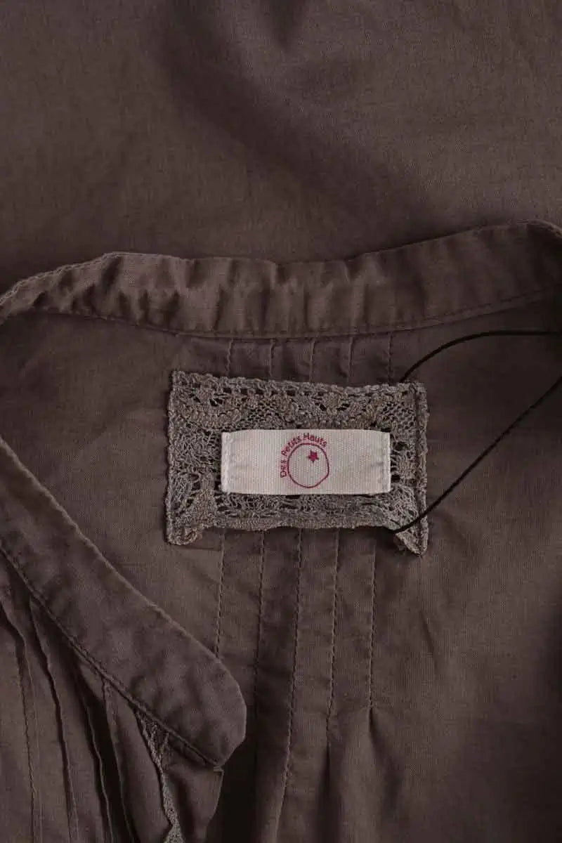 Top Des Petits Hauts Gris en Coton