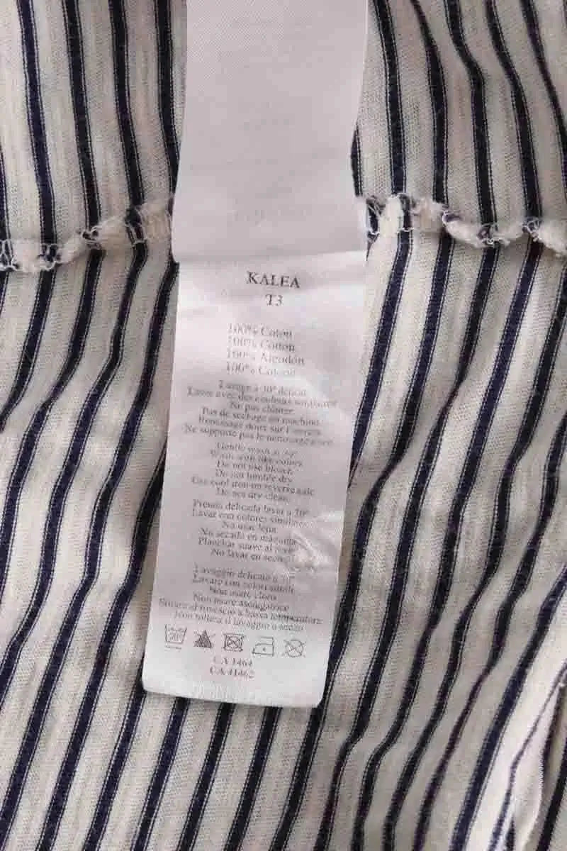 Top Des Petits Hauts Kalea Blanc en Coton