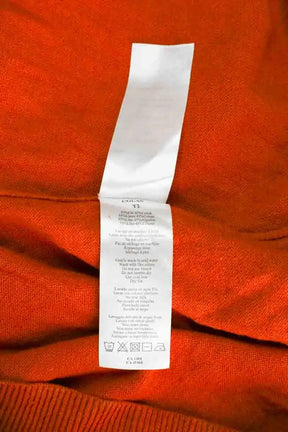 Top Des Petits Hauts Orange en Lin