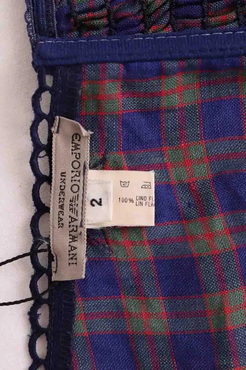 Top Emporio Armani Bleu en Lin