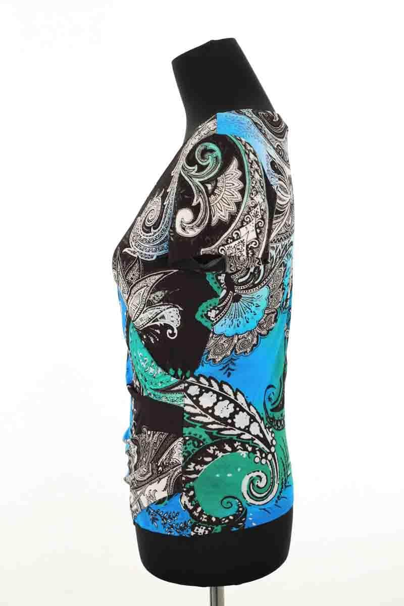 Top Etro Bleu en Viscose