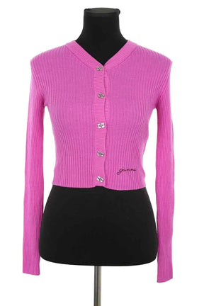 Top Ganni Rose en Laine, taille XS - Seconde Main