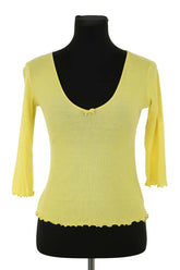 Top Gucci Jaune en Synthétique, taille S - Seconde Main