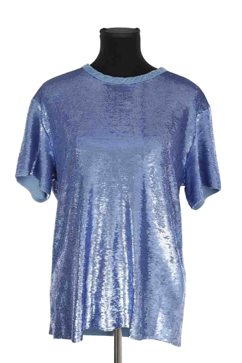 Top Iro Natesa Bleu en Synthétique, taille XS - Seconde Main