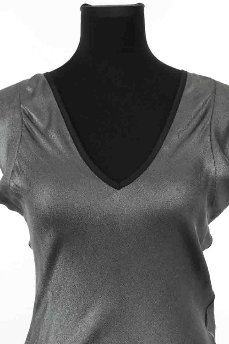 Top Isabel Marant Gris en Soie