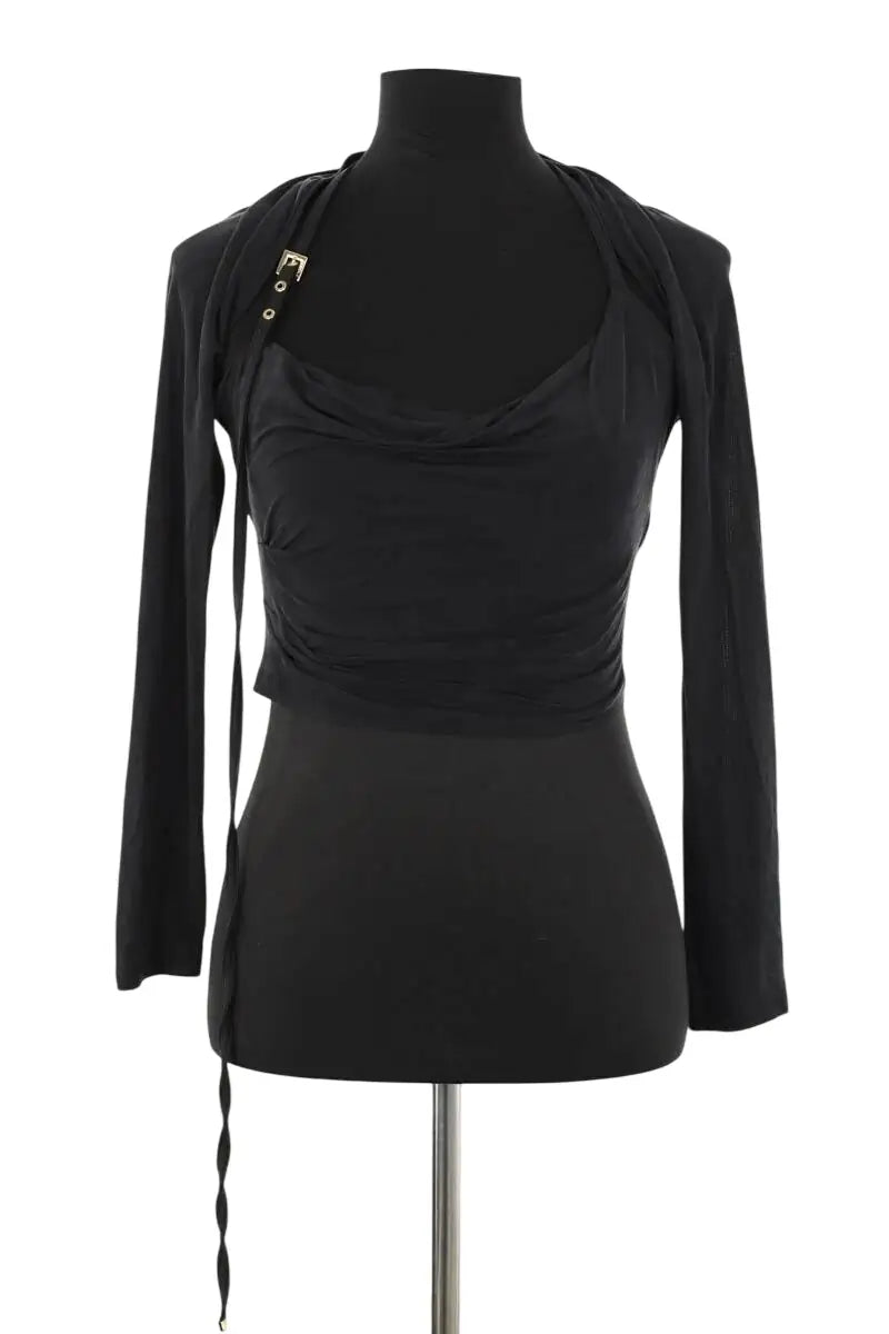 Top Jacquemus Noir en Synthétique, taille S - Seconde Main