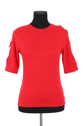 Top Jour/Né Rouge en Coton, taille XS - Seconde Main