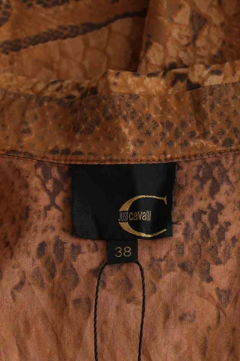 Top Just Cavalli Marron en Coton
