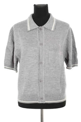 Top Kenzo Gris en Laine, taille S - Seconde Main
