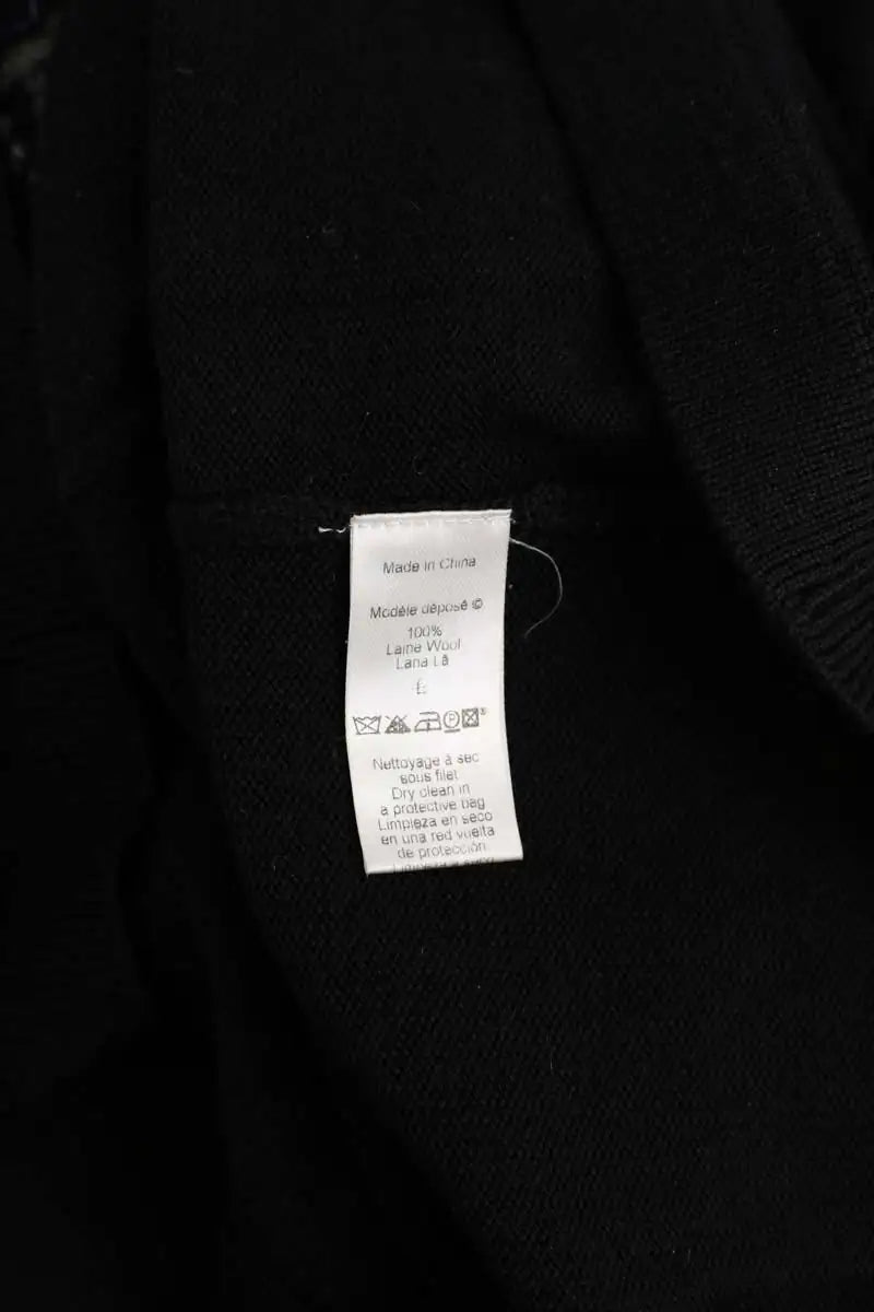 Top Kenzo Noir en Laine