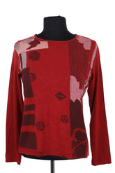Top Kenzo Rouge en Viscose, taille M - Seconde Main