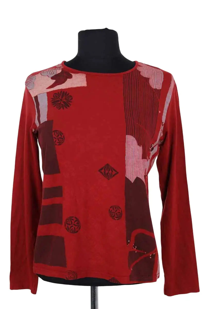 Top Kenzo Rouge en Viscose, taille M - Seconde Main