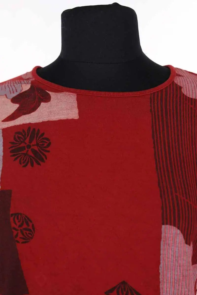 Top Kenzo Rouge en Viscose