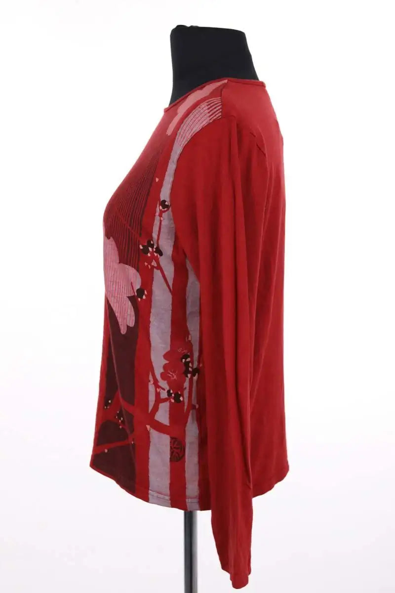 Top Kenzo Rouge en Viscose