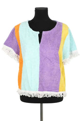 Top La Veste Multicolore en Coton, taille M - Seconde Main