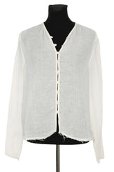 Top Loulou Studio Blanc en Coton, taille XS - Seconde Main