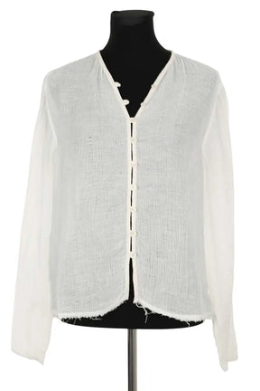 Top Loulou Studio Blanc en Coton, taille XS - Seconde Main