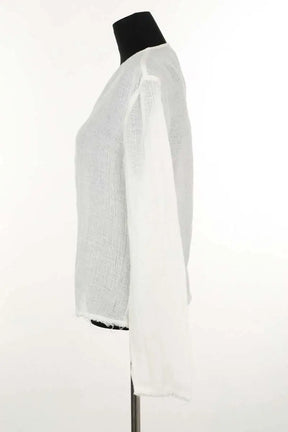 Top Loulou Studio Blanc en Coton