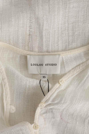 Top Loulou Studio Blanc en Coton