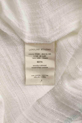Top Loulou Studio Blanc en Coton