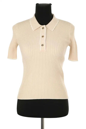 Top Maje Beige en Synthétique, taille S - Seconde Main