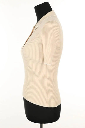 Top Maje Beige en Synthétique