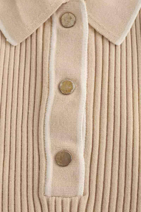 Top Maje Beige en Synthétique