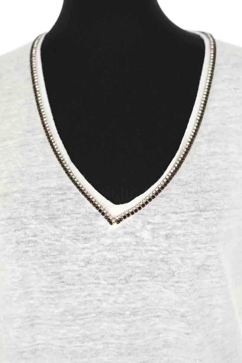 Top Maje Blanc en Lin
