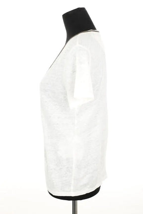 Top Maje Blanc en Lin