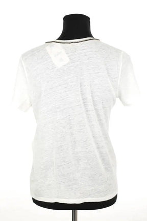 Top Maje Blanc en Lin
