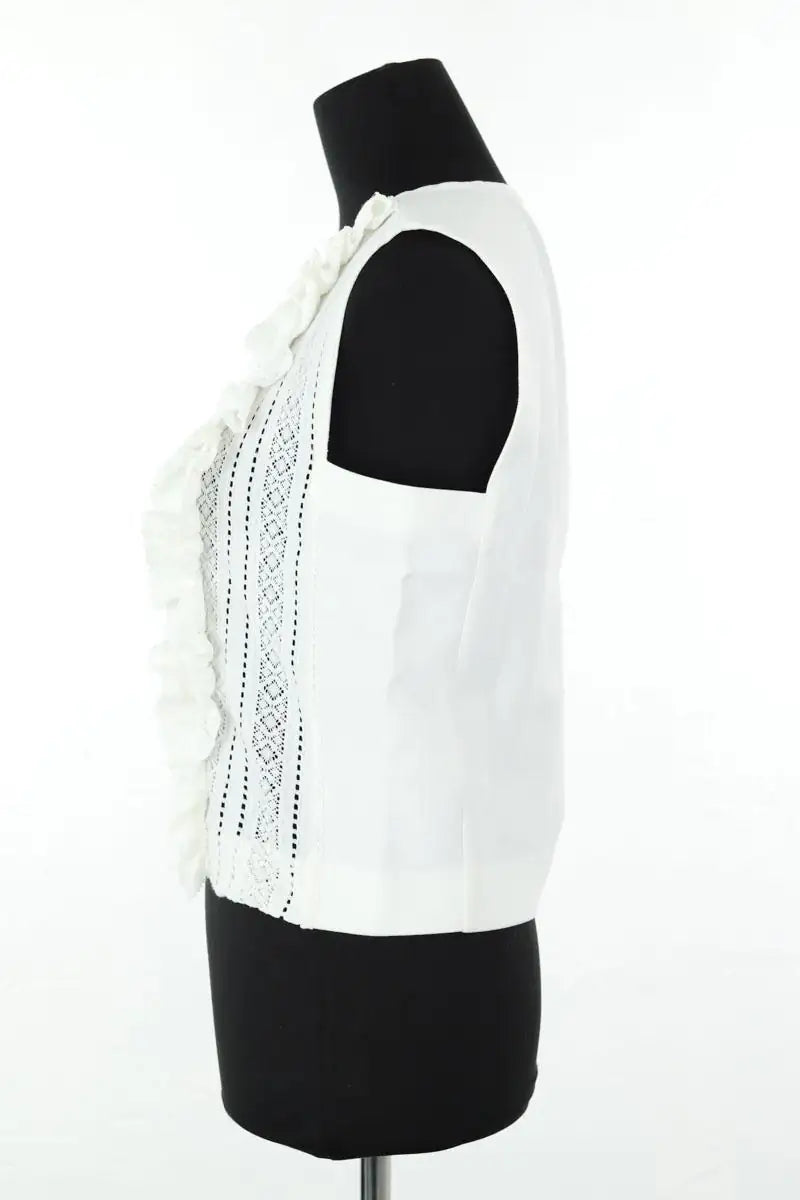 Top Maje Blanc en Polyamide