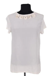 Top Maje Blanc en Viscose, taille M - Seconde Main