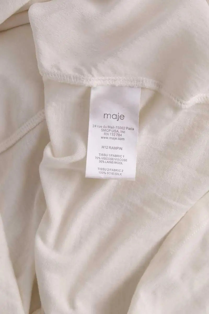 Top Maje Blanc en Viscose