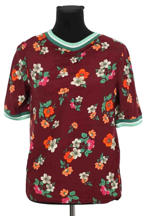 Top Maje Bordeaux en Viscose, taille S - Seconde Main