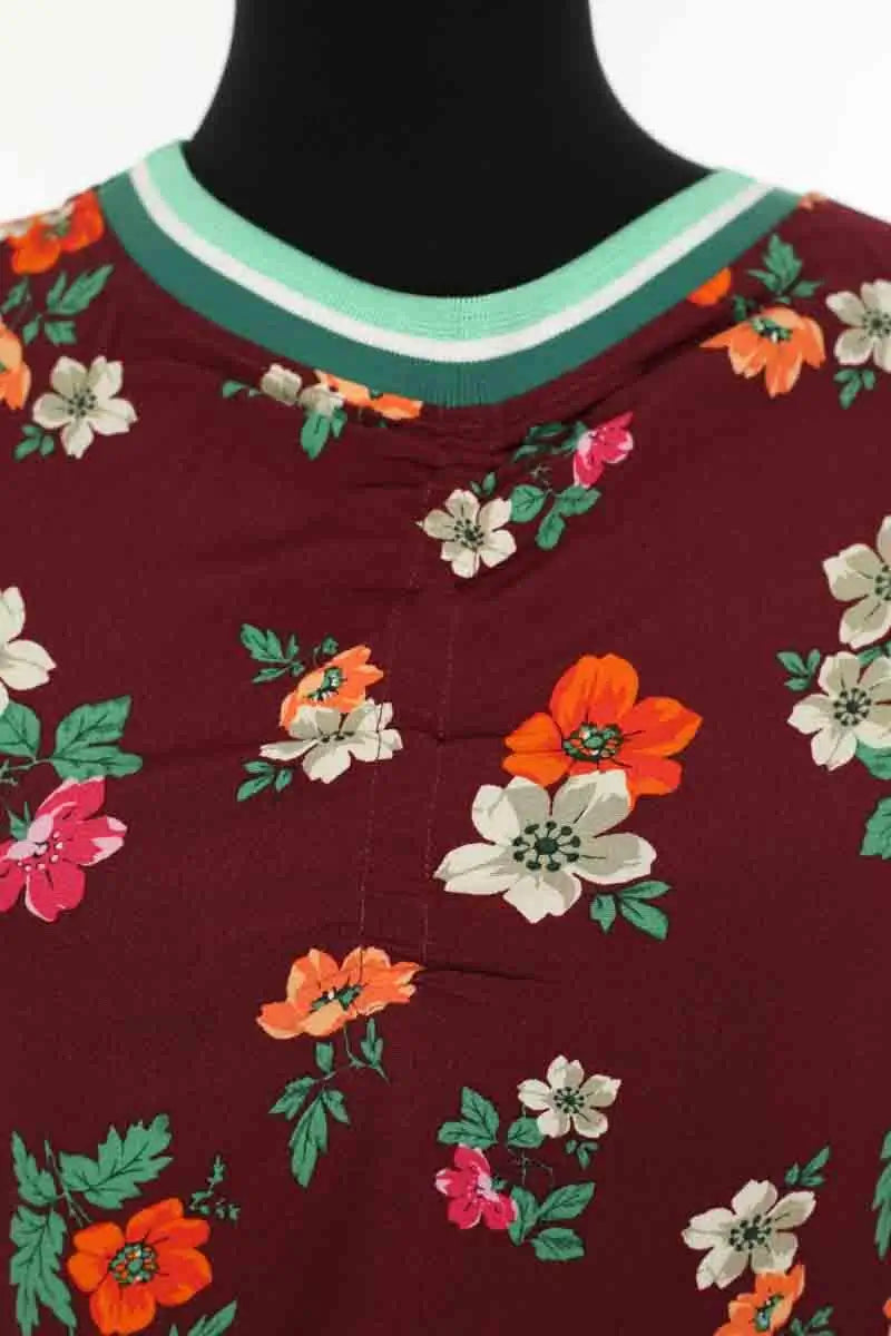 Top Maje Bordeaux en Viscose