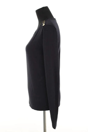 Top Maje Noir en Coton