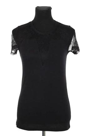 Top Maje Noir en Coton, taille M - Seconde Main