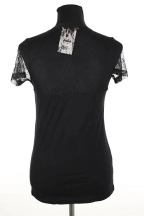 Top Maje Noir en Coton