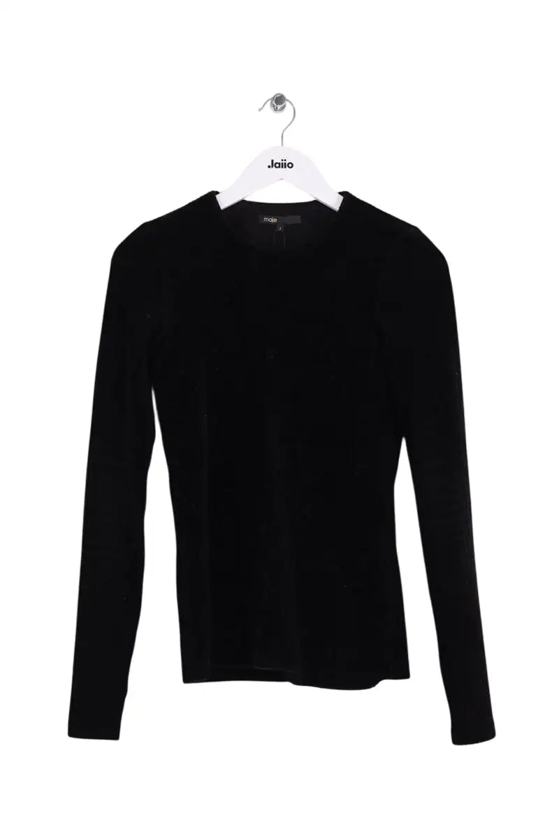 Top Maje Noir en Coton, taille S - Seconde Main