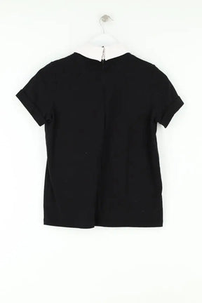 Top Maje Noir en Coton