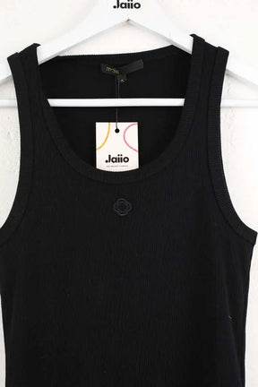 Top Maje Noir en Coton