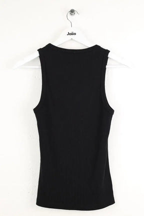 Top Maje Noir en Coton