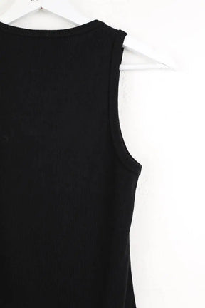 Top Maje Noir en Coton