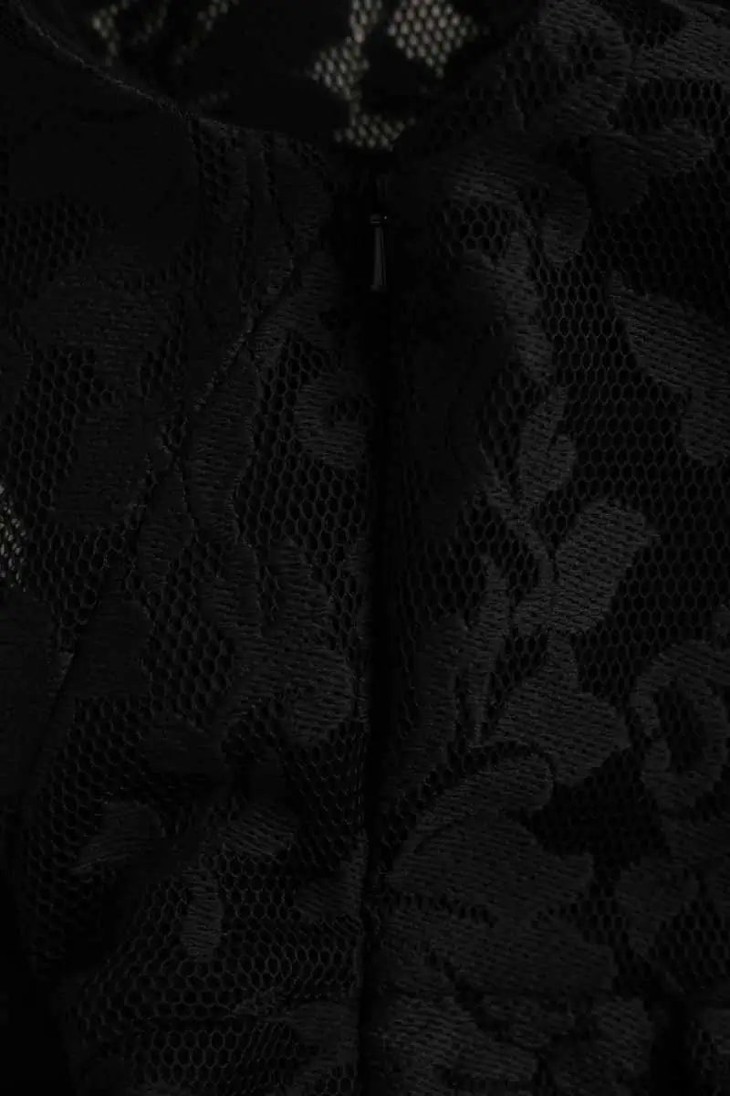 Top Maje Noir en Synthétique