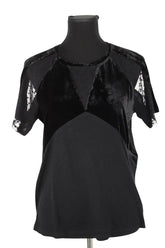 Top Maje Noir en Synthétique, taille M - Seconde Main