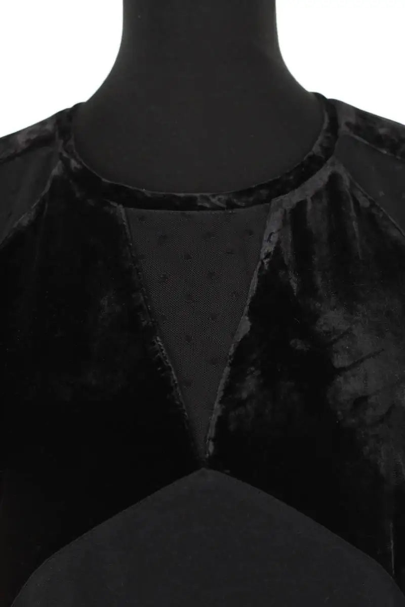 Top Maje Noir en Synthétique